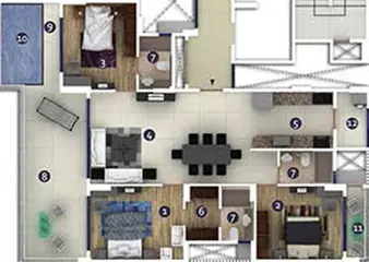 Project Image of 3 BHK Flat for Resale in Unicca Emporis Varthur, Bangalore - Image 16838