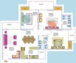 Sample Apartment of 3 BHK Flat for Resale in Maxblis White House Sector 75, Noida - Image 17136