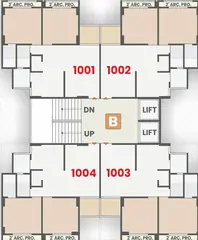 Sample Apartment of 3 BHK Flat for Resale in Sahajanand Shayona Sargasan, Gandhinagar - Image 17228