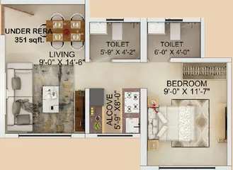 Project Image of 1 BHK Flat for Resale in Lashkaria Pearl Jogeshwari West, Mumbai - Image 17343