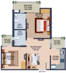 Project Image of 2 BHK Flat for Resale in Nilaya Greens Raj Nagar Extension, Ghaziabad - Image 17732