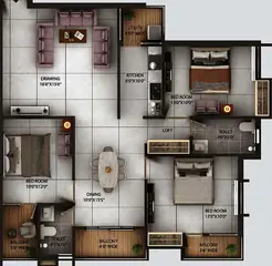 Project Image of 3 BHK Flat for Resale in Shanti Hari Om Tower Morabadi, Ranchi - Image 18827