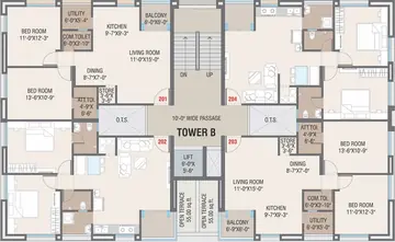 Project Image of 3 BHK Flat for Resale in Fortune Aroma Bhayli Road, Vadodara - Image 19842