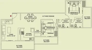 Project Image of 3 BHK Flat for Resale in RD Dwarika Niwas Rupaspur, Patna - Image 19835
