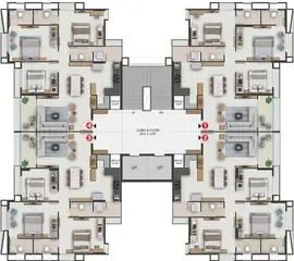 Project Image of 3 BHK Flat for Rent in Adani Archway Gota, Ahmedabad - Image 22991