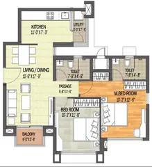 Project Image of 2 BHK Flat for Rent in The Meadows - Adani Shantigram Vaishnodevi Circle, Ahmedabad - Image 24087