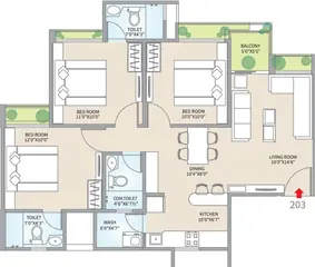 Project Image of 3 BHK Flat for Resale in Aaryan Aavishkaar Shela, Ahmedabad - Image 25787