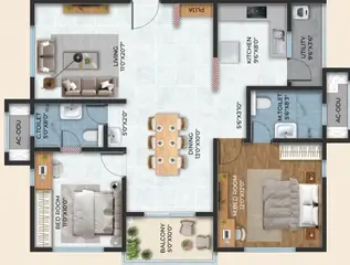Project Image of 2 BHK Flat for Resale in Cybercity Stone Ridge Moosapet, Hyderabad - Image 27144