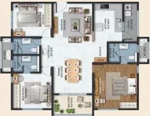 Project Image of 3 BHK Flat for Resale in Cybercity Stone Ridge Moti Nagar, Hyderabad - Image 27137