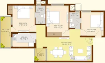 Project Image of 3 BHK Flat for Resale in Sare Green Parc Phase 3 Sector 92, Gurgaon - Image 27890