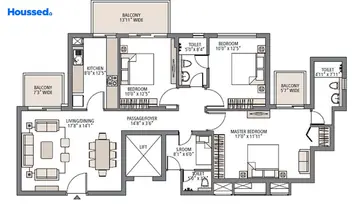 Project Image of 3 BHK Flat for Resale in Emaar Palm Heights Sector 77, Gurgaon - Image 27928