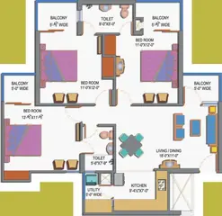 Project Image of 3 BHK Flat for Rent in Paramount Emotions Sector 1, Greater Noida - Image 28699