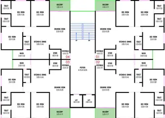 Sample Apartment of 2.5 BHK House/Villa for Rent in Vrundavan Sky Nava Vadaj, Ahmedabad - Image 28963