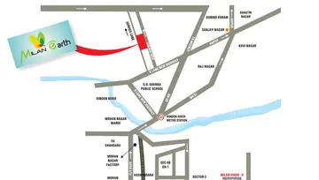 Sample Apartment of 2 BHK Flat for Rent in Milan Earth Raj Nagar Extension, Ghaziabad - Image 30383