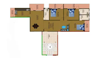Floor Plan of 3 BHK Flat for Resale in Hinoo, Ranchi - Image 33769