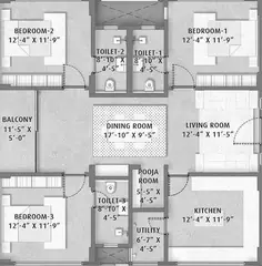 Project Image of 3 BHK Builder Floor for Resale in Ayati Hill Top Appa Junction, Hyderabad - Image 34144
