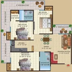 Project Image of 3 BHK Flat for Resale in Saya Desire Residency Indirapuram, Ghaziabad - Image 36077