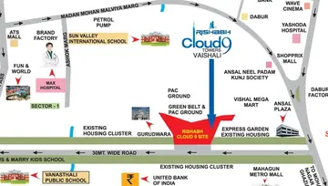 Project Image of 2 BHK Flat for Resale in Rishabh Cloud 9 Vaishali, Ghaziabad - Image 36308