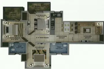 Project Image of 3 BHK Flat for Resale in Amolik Heights Sector 88, Faridabad - Image 37321