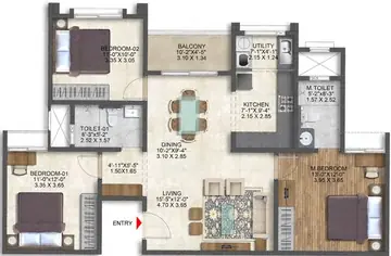 Project Image of 3 BHK Flat for Resale in Brigade Calista Budigere Road, Bangalore - Image 38223