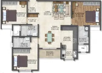 Project Image of 3 BHK Flat for Resale in Brigade Calista Budigere Road, Bangalore - Image 38217