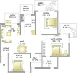 Project Image of 3 BHK Flat for Resale in RPS Auria Residences Sector 88, Faridabad - Image 38597