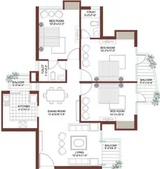 Project Image of 3 BHK Flat for Resale in Tulip Petals Sector 89, Gurgaon - Image 39083