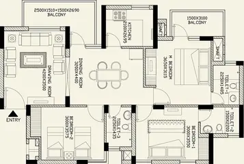 Project Image of 3 BHK Flat for Resale in Orris Carnation Residency Sector 85, Gurgaon - Image 39065
