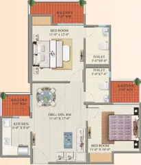 Project Image of 2 BHK Flat for Resale in Charms Castle Raj Nagar Extension, Ghaziabad - Image 43402