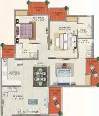 Project Image of 3 BHK Flat for Resale in Charms Castle Raj Nagar Extension, Ghaziabad - Image 43755