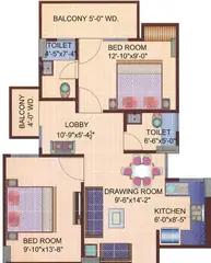 Project Image of 2 BHK Flat for Resale in Javin Raj Empire Raj Nagar Extension, Ghaziabad - Image 43645