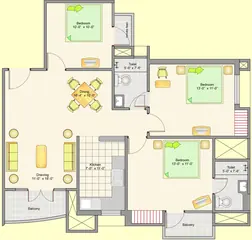 Project Image of 3 BHK Flat for Resale in Ashiana Palm Court Raj Nagar Extension, Ghaziabad - Image 44760