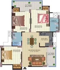 Project Image of 2 BHK Flat for Resale in KDP Grand Savanna Raj Nagar Extension, Ghaziabad - Image 44952