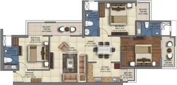 Project Image of 3 BHK Flat for Resale in Mahagun Mywoods Phase 1 Sector 16 C, Greater Noida - Image 45158