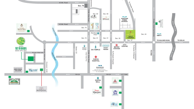 Project Image of 3 BHK Flat for Resale in Mahagun Mywoods Phase 1, Sector 16 C - Image 45160