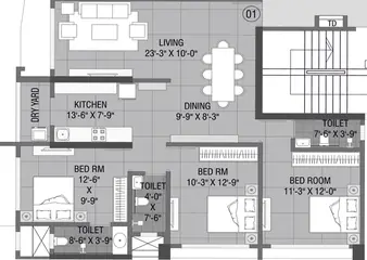Project Image of 3 BHK Flat for Resale in Khodiyaar Goodwill Goregaon West, Mumbai - Image 46894