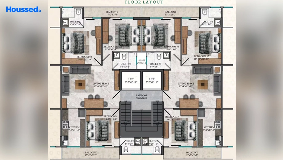 Project Image of 3 BHK Builder Floor for Resale in Sector 78 - Image 46995