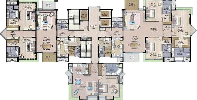 Project Image of 2 BHK Flat for Resale in Jaypee Crescent Court, Jaypee Greens - Image 47200