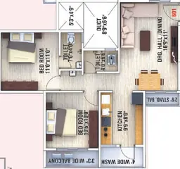 Project Image of 2 BHK Flat for Resale in Shree Gajanan Vihar 3 Pipla, Nagpur - Image 47516