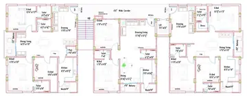 Floor Plan of 3 BHK Flat for Resale in Kondapur, Hyderabad - Image 48840