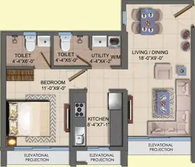 Project Image of 1 BHK Flat for Resale in Dosti ORO 67 Kandivali West, Mumbai - Image 49648