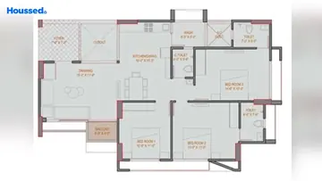 Project Image of 3 BHK Flat for Rent in Lycka Life Science City, Ahmedabad - Image 50017